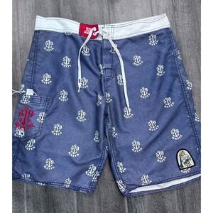Kanvas by‎ Katin Board Shorts Mens 34 Custom Surf Trunks Swim Wetsuit USA